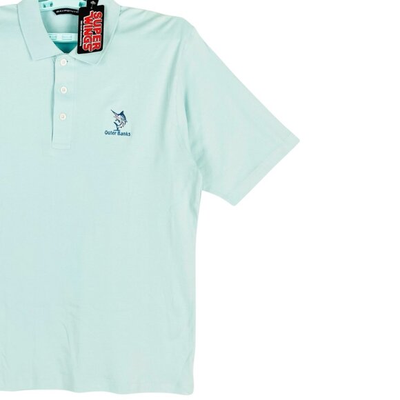 Baypointe Men's Aqua Polo Shirt Size XL Marlin Embroidery Short Sleeve NWT - Picture 6 of 10